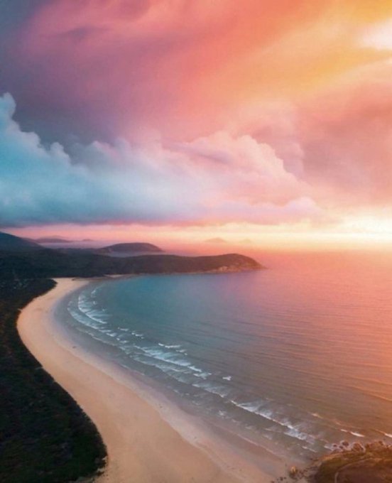 Ocean sunset.