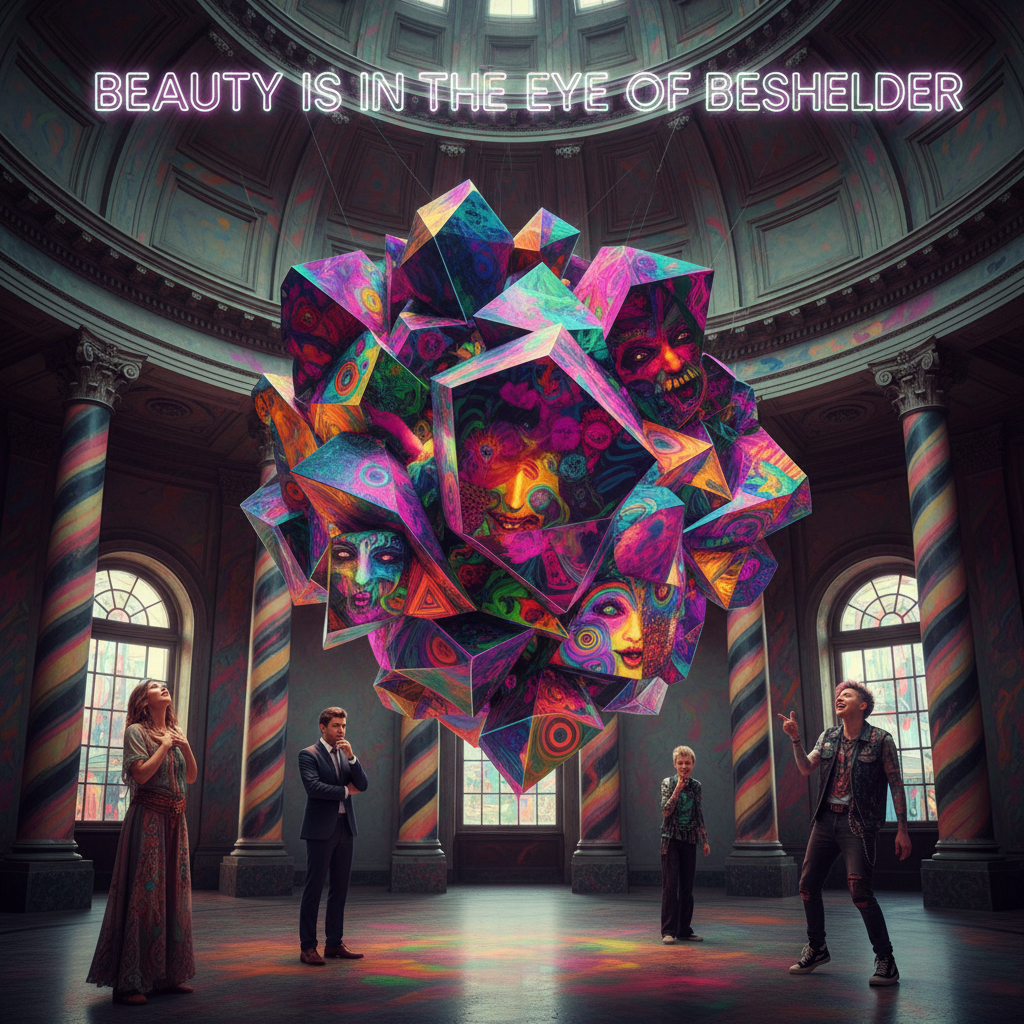 !nb Beauty is in the eye of beholder of psychedelic chunk art.