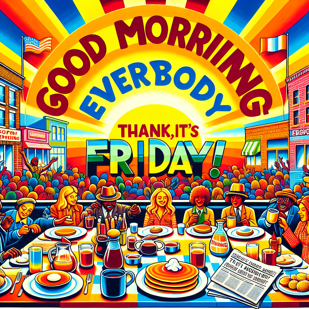 Good morning everybody. Thanks God is Friday!!!dalle