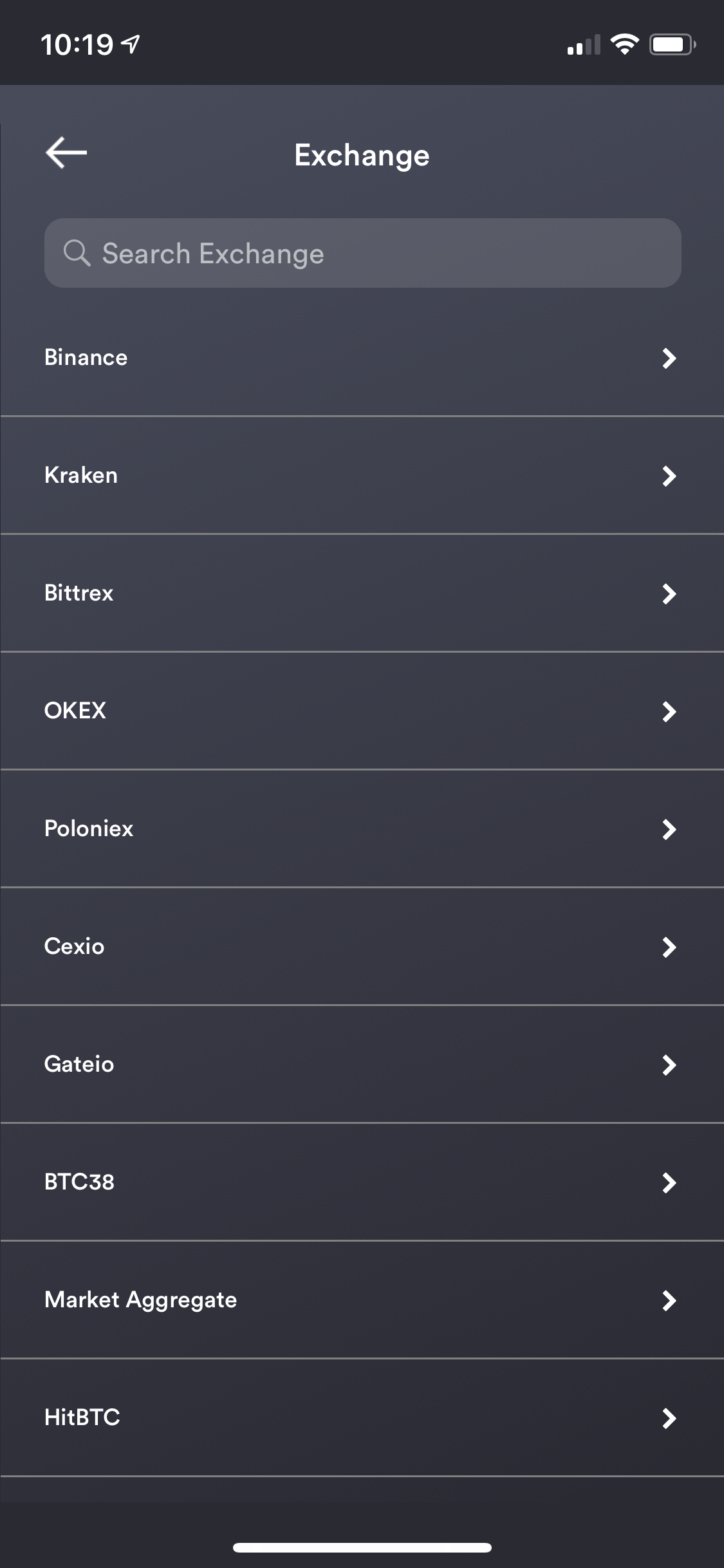 You can select from the number of various "Price Data Sources" available. Search to filter the list…