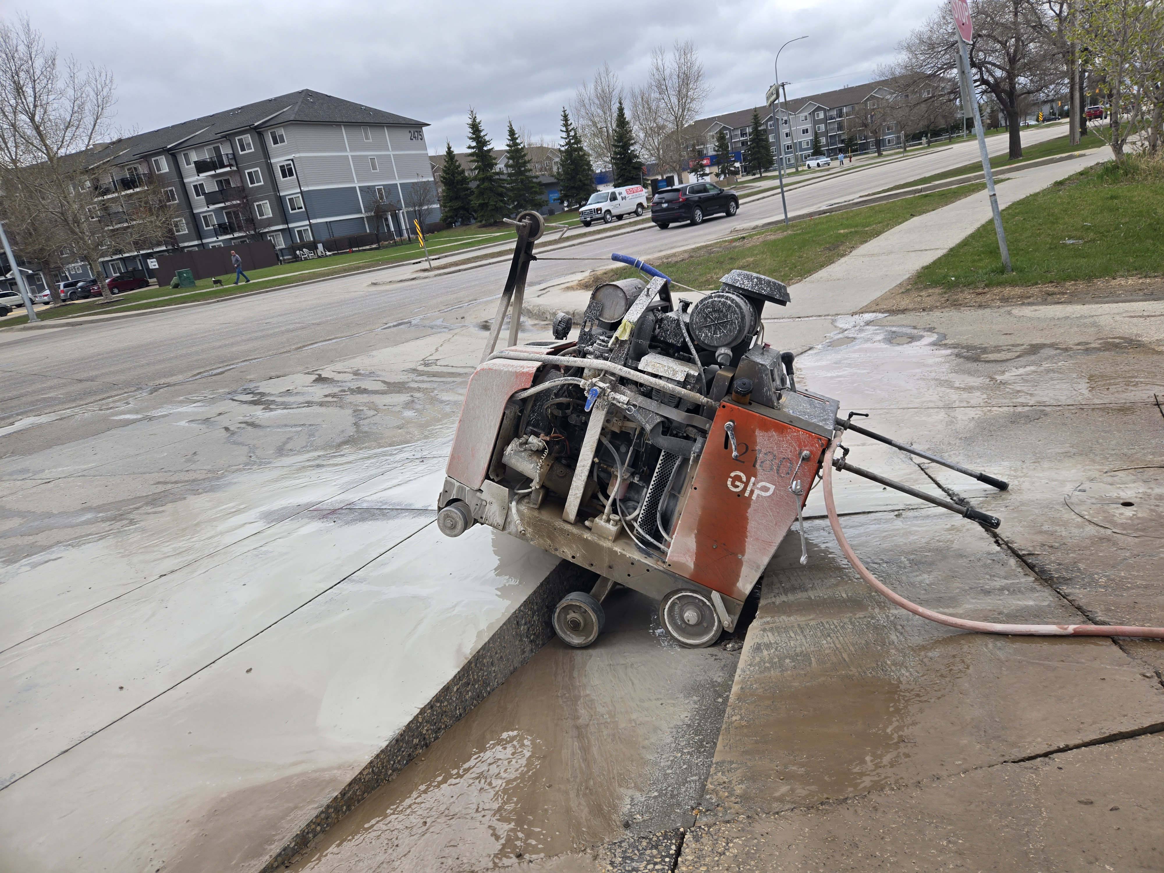 Sink hole.  Could have been a bad day. I got lucky everything jammed,  because under neath was a 8 …
