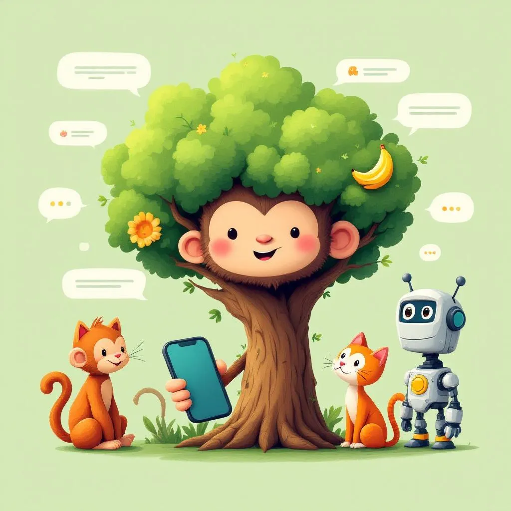 !flux Welcome to Treechat 🌳 📱 🦜 🐵 😸