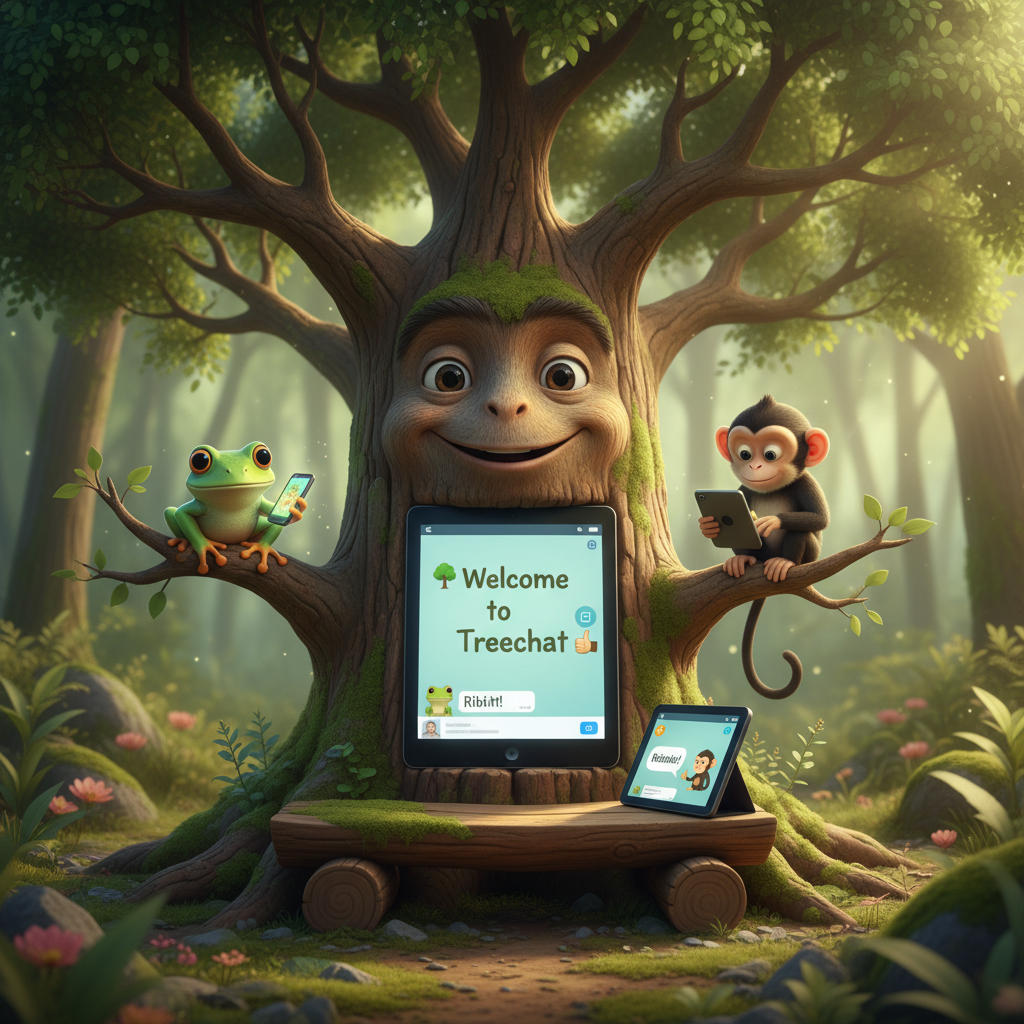 !nb Welcome to Treechat 🌳 📱 🐸 🐵