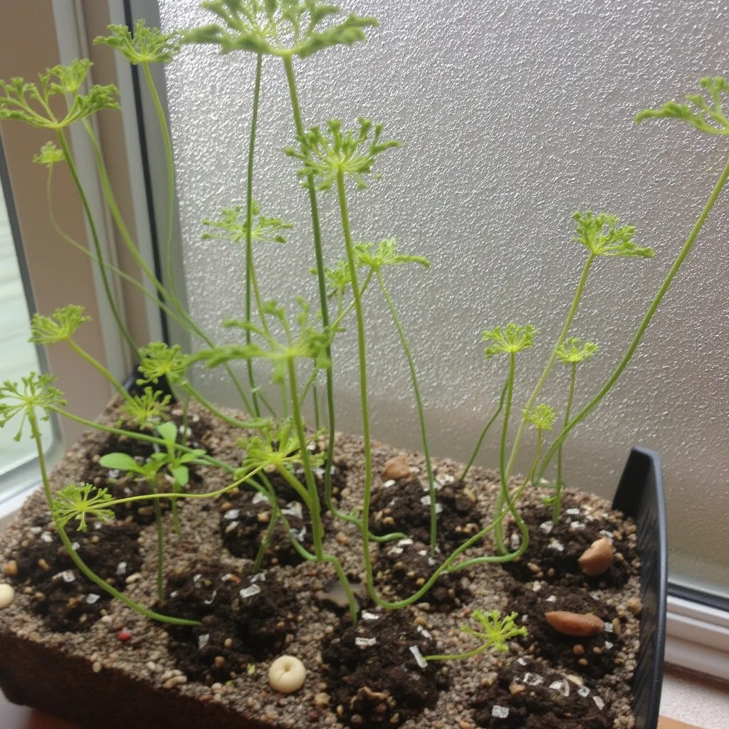 !flux Lost seeds that are growing like crazy.