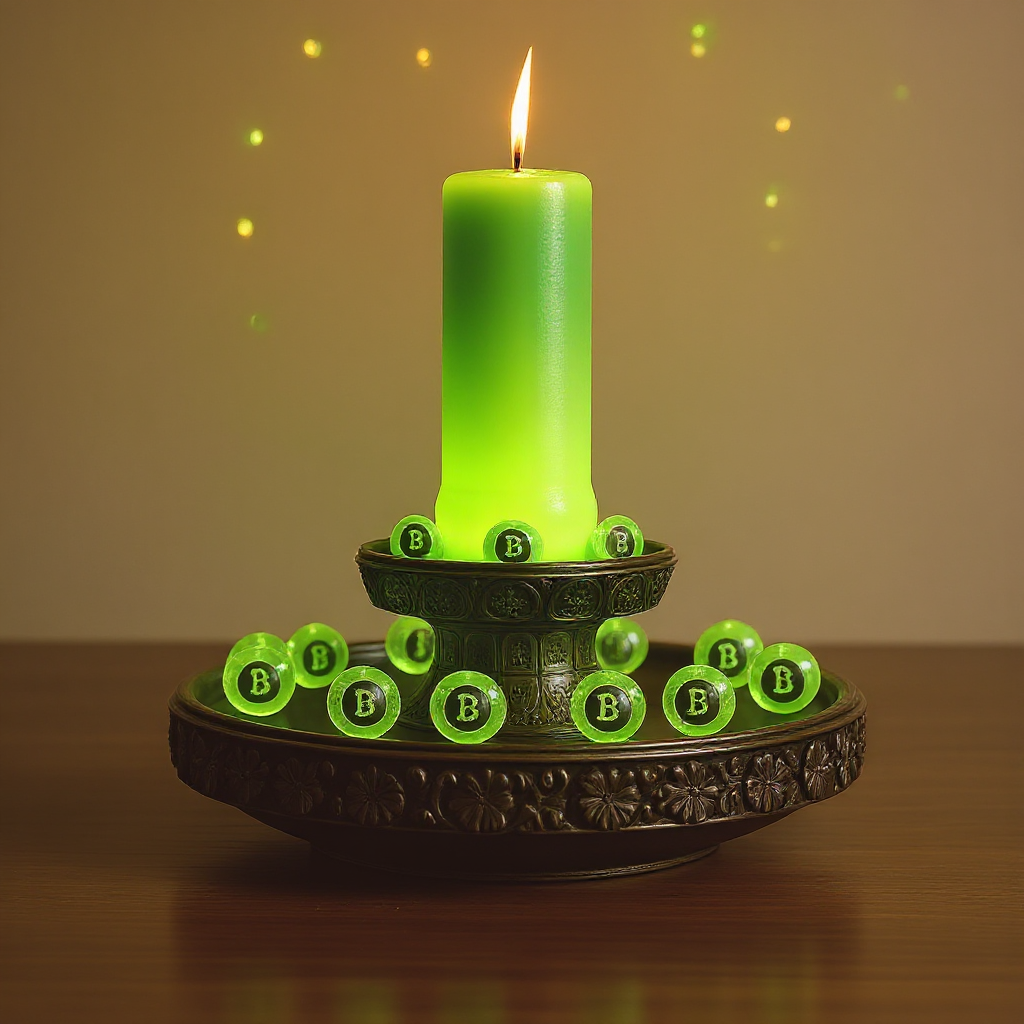 !edit_flux make the actual candle wax green