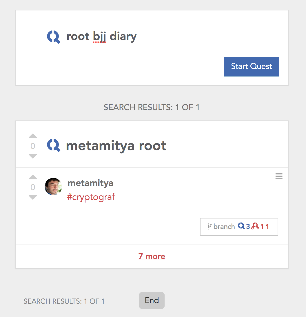 fix deep search. should be showing relevant answers in this query: bjj answer not cryptograf