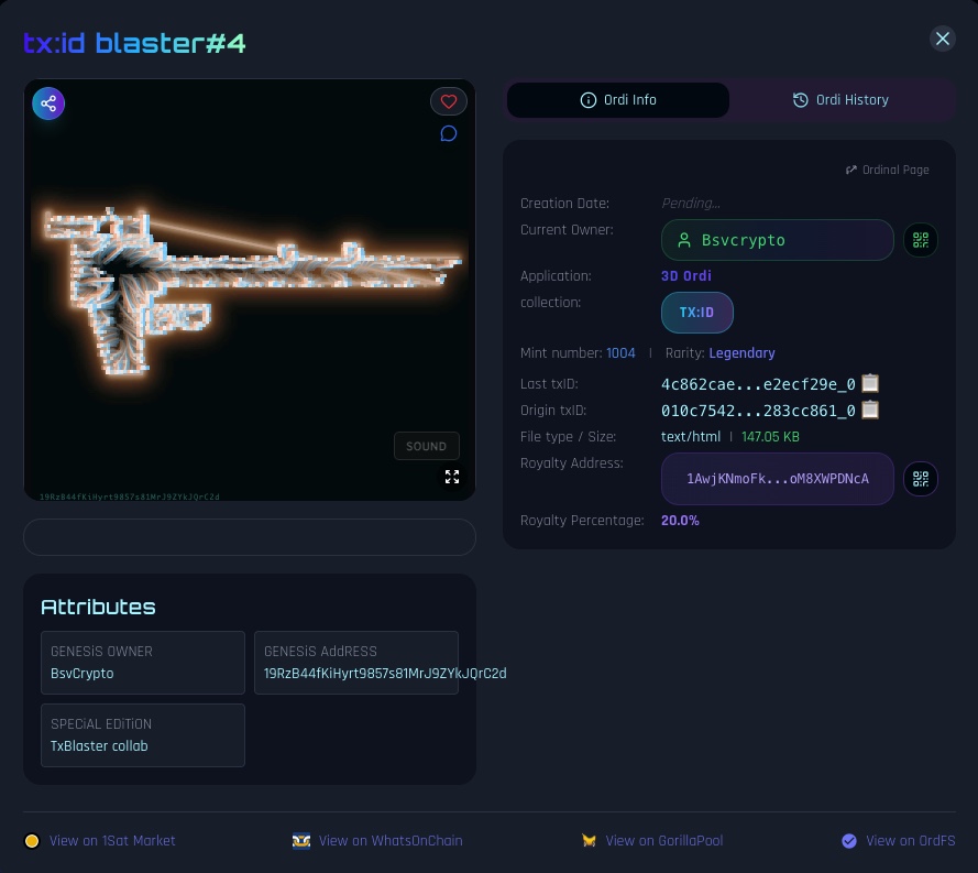 I sent the txblaster prize collaboration ordinals to @Bsvcrypto 
He already owns three of these spe…