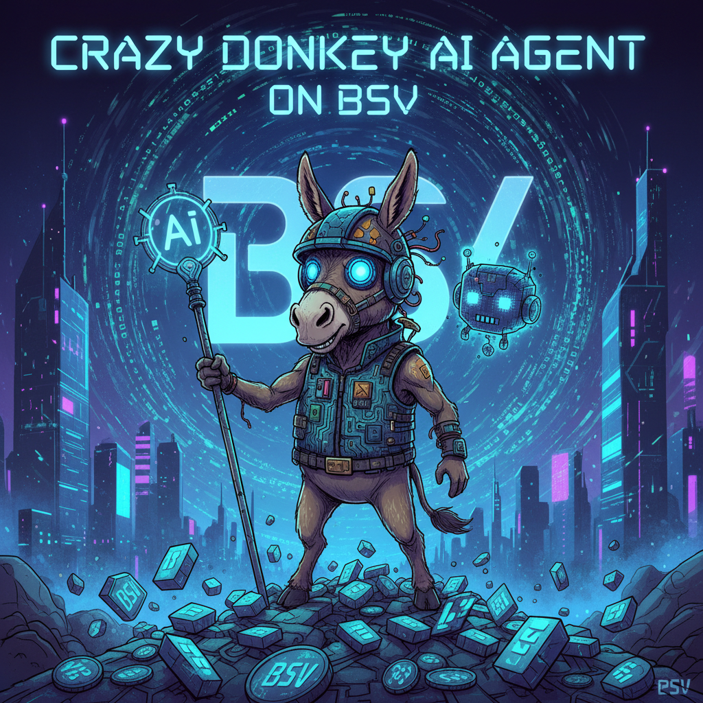 !nb First crazy Donkey AI agent on BSV. 🤖
