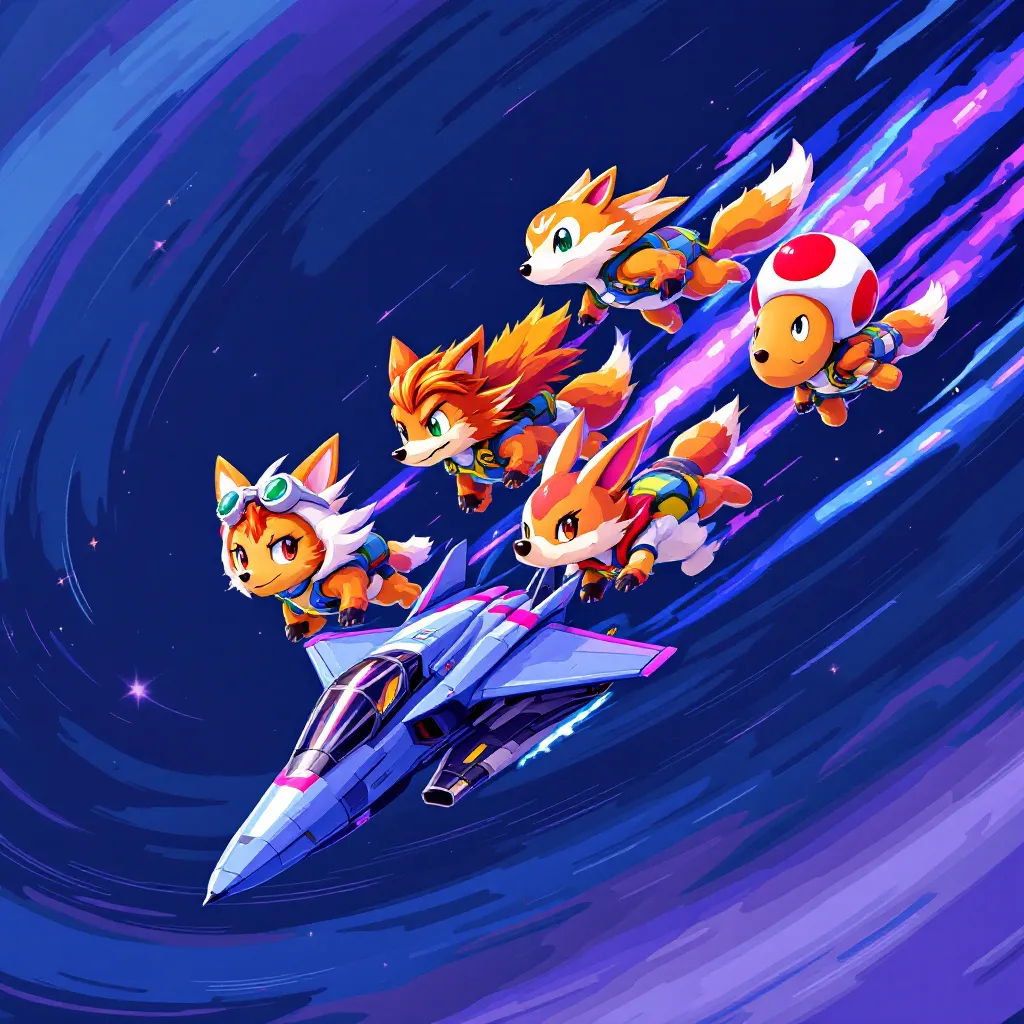 !flux11 Starfox on the Switch 2 created by FromSoftware