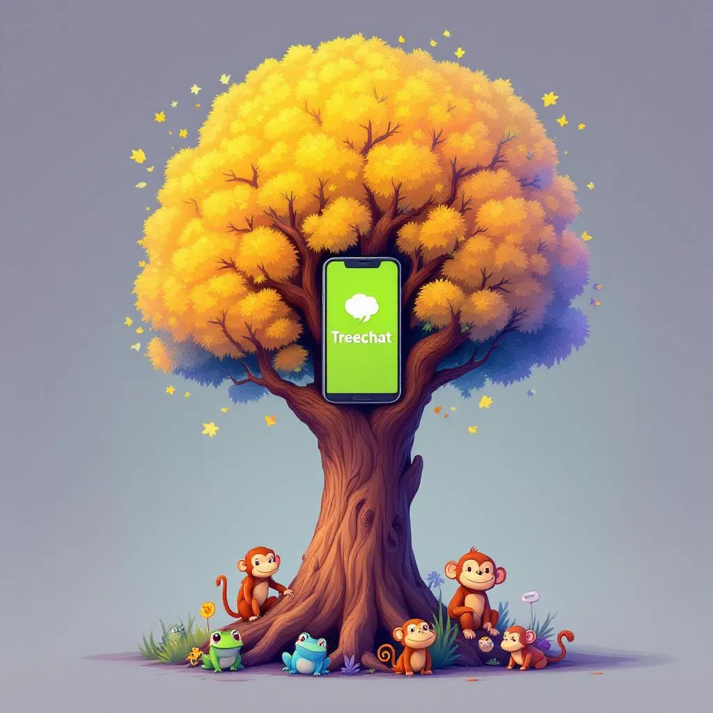 Welcome to Treechat 🌳 📱 🐸 🐵 🐯 🦊 !flux