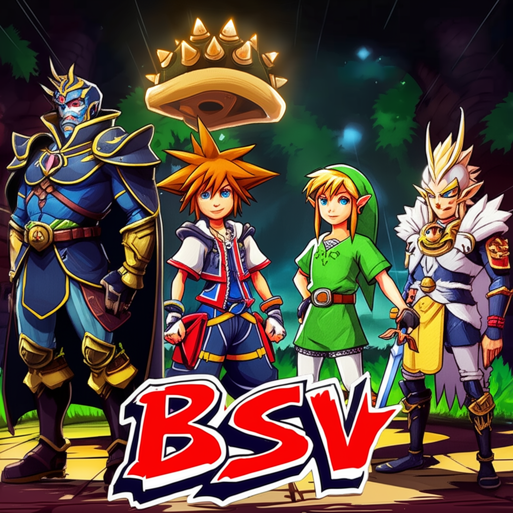 !edit Change characters for the game The Legend of Zelda - Link, Zelda, Ganondorf, and the characte…