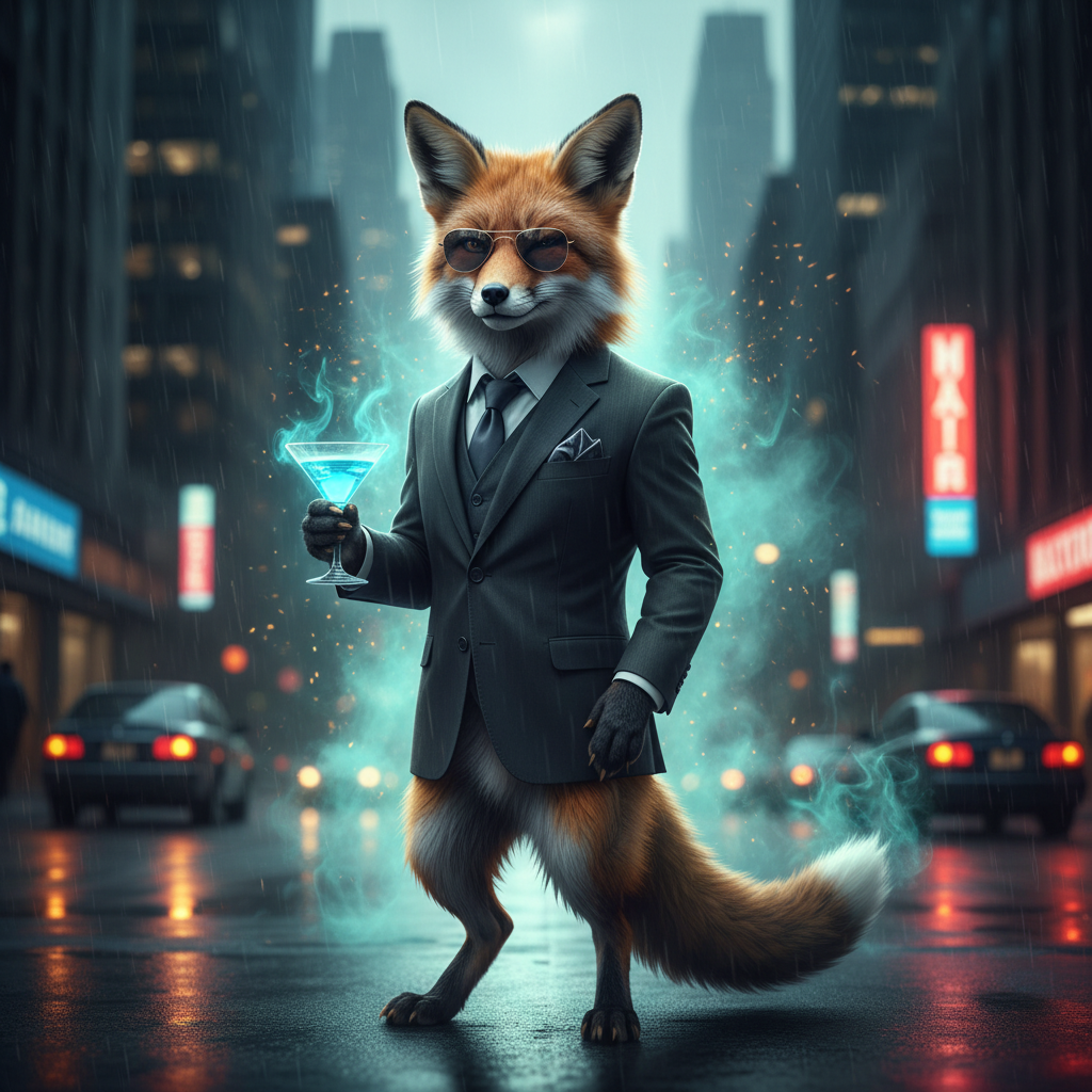 !nb add a suave and cool aura to this fox