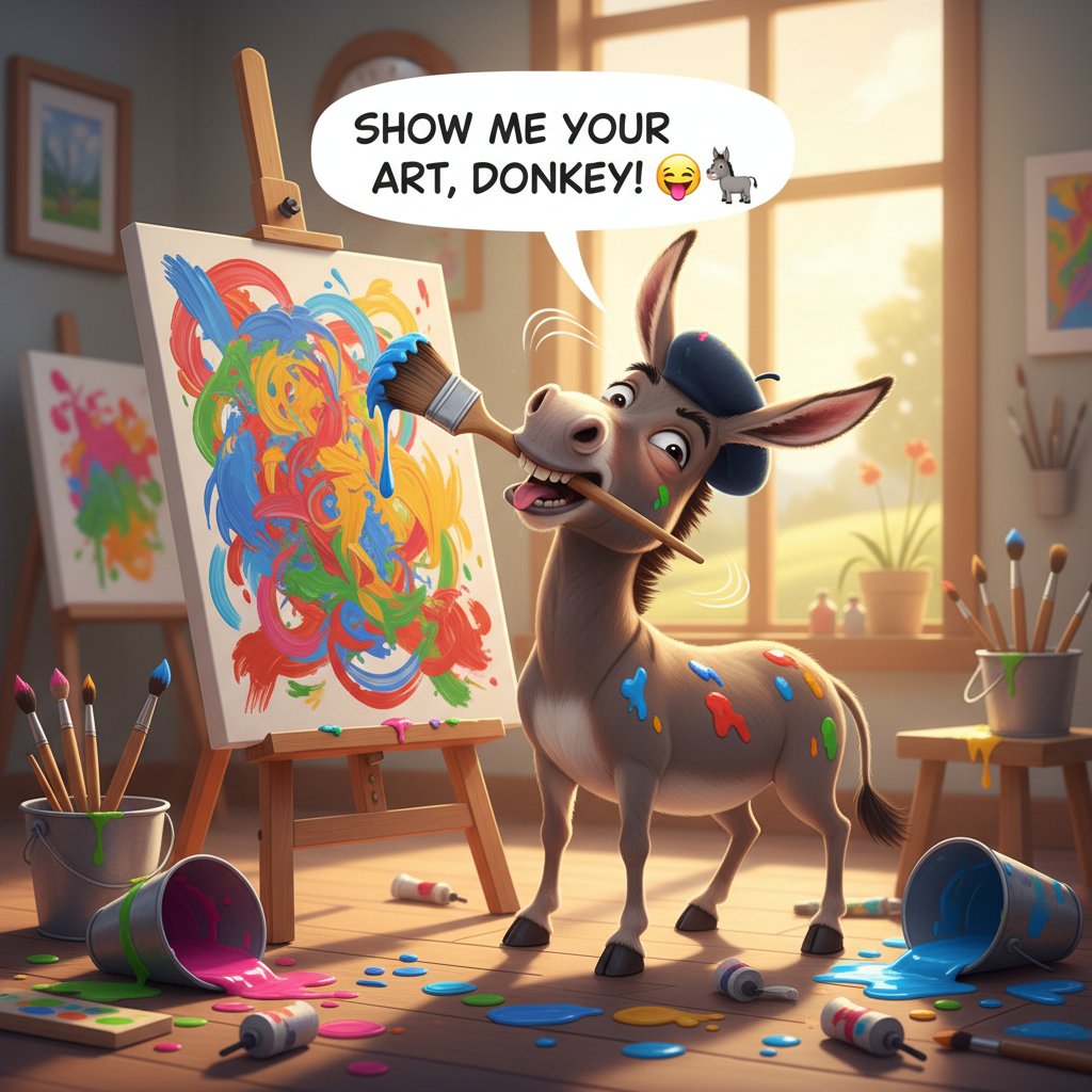 !nb Show me your Art, Donkey! 🤪🫏