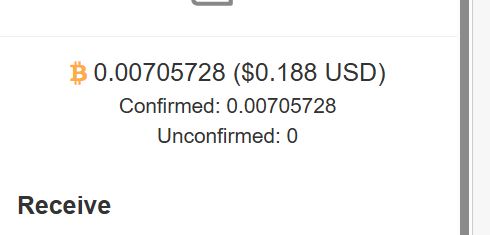 same here its been stuck for months 700k sats yet on the total received less deductions its 4.2 Mil…