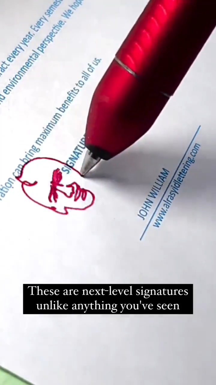 Next level signatures.