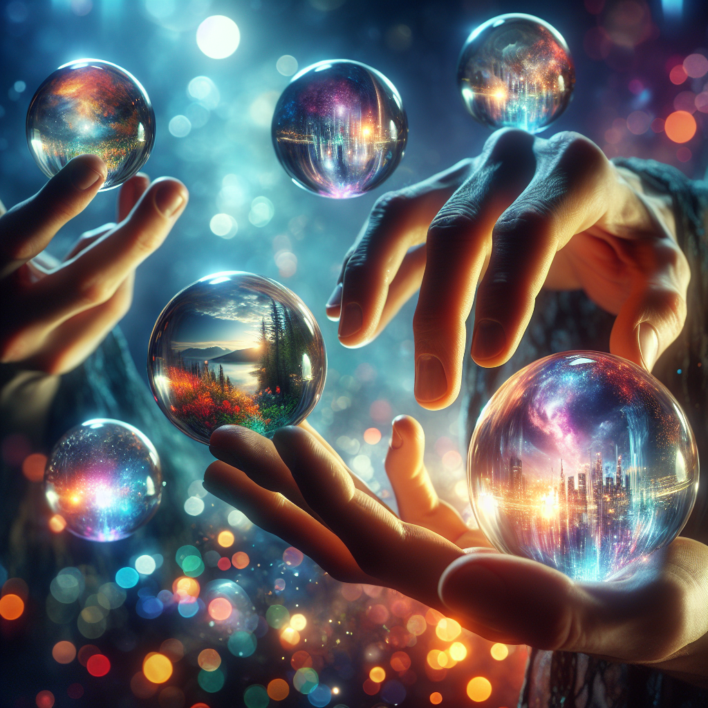 Play with the crystal balls !dalle