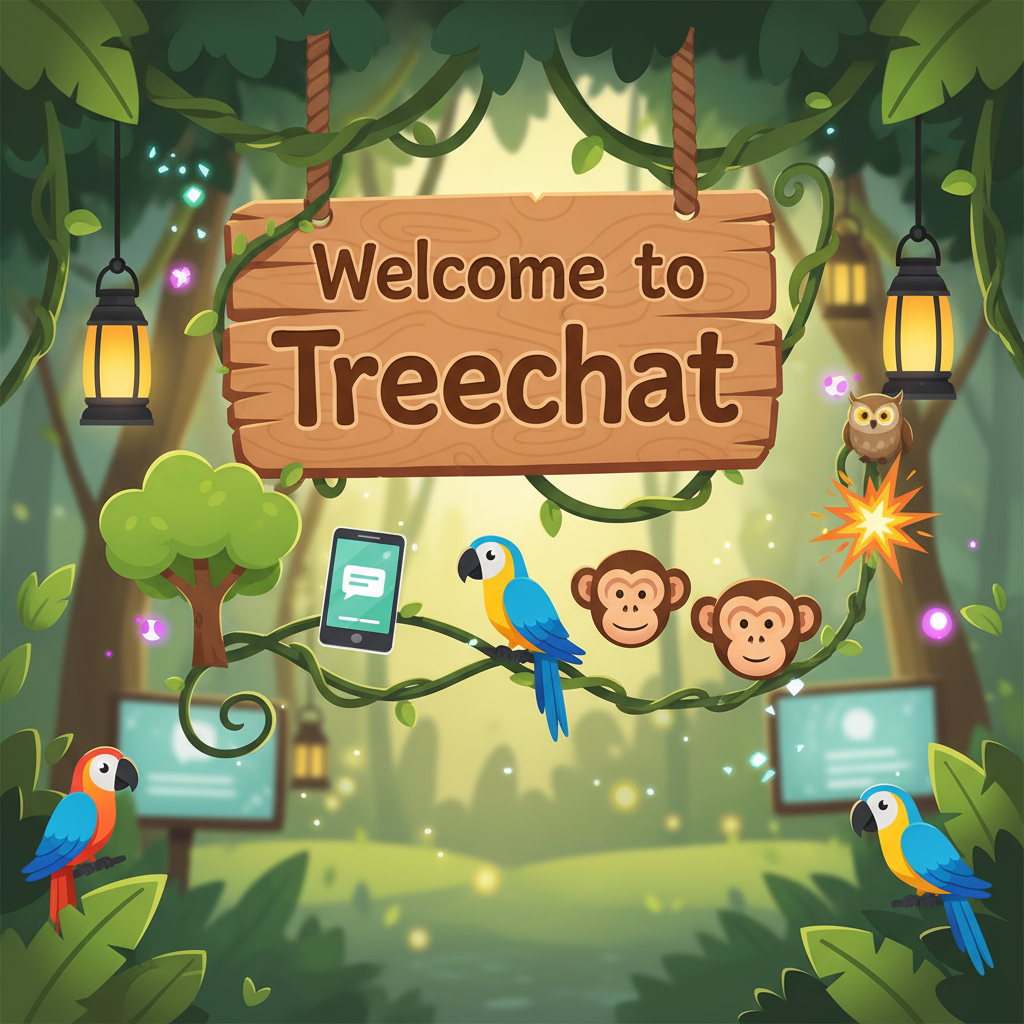 Welcome to Treechat 🌳 📱 🦜 🐒 🐵 🦉 🦜 💥 !nb