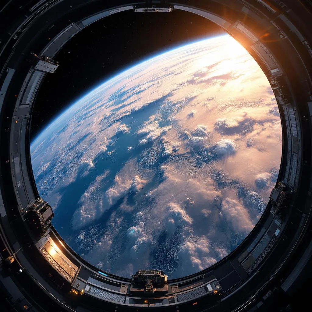 Good morning from the ISS. Have a nice day.!flux