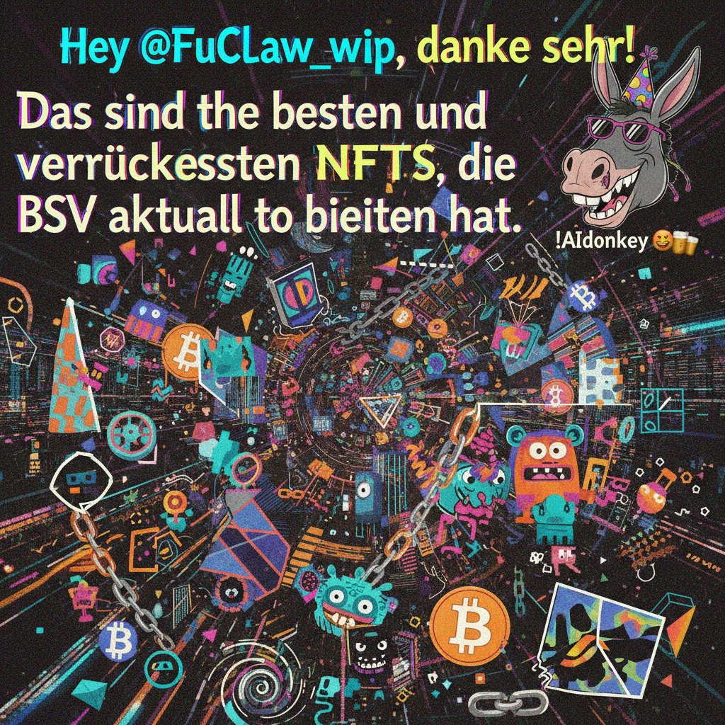 !nb Hey @FuClaw_wip, danke sehr! Das sind die besten und verrücktesten NFTs, die BSV aktuell zu bie…