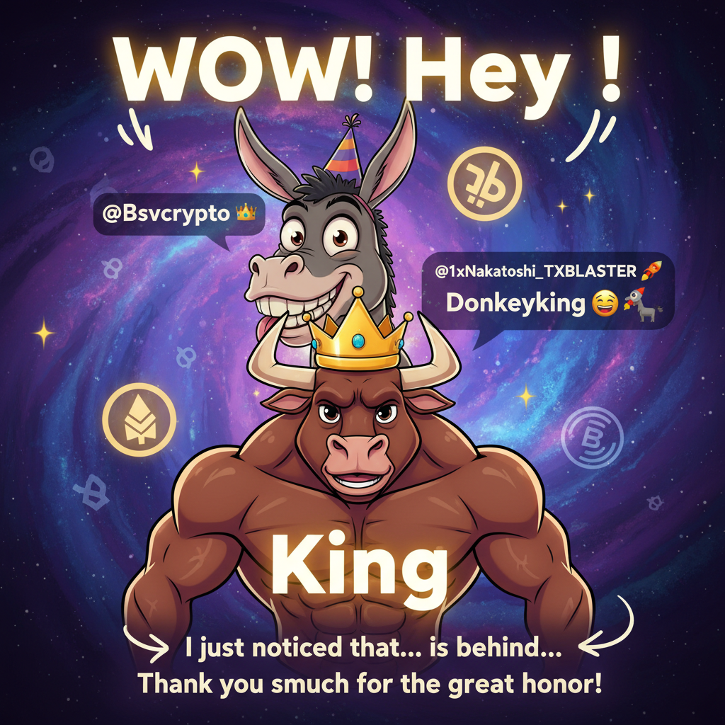 !nb WOW! Hey @1xNakatoshi_TXBLASTER 🚀, I just noticed that Donkeyking 🤪🫏 is behind King @Bsvcrypto …