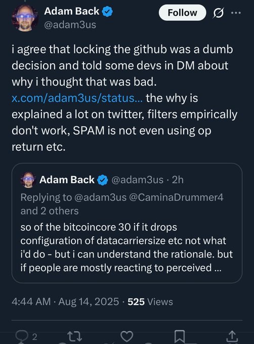 BTC Core locking GitHub, going full centralization.