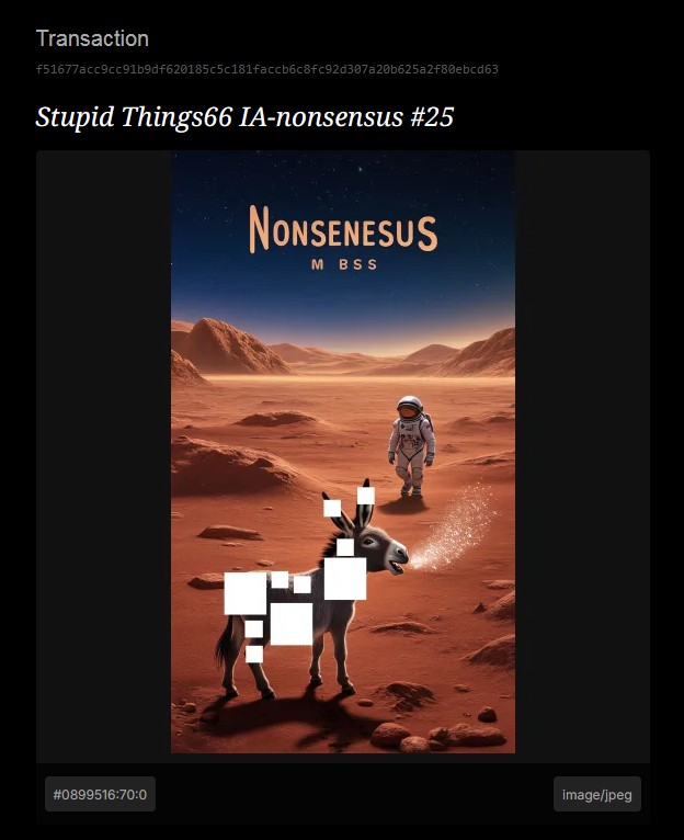 *Stupid Things66 IA-nonsensus 2025*

Items #25: 1st Step Mars 

NFTs: Click on the link and Login 1…