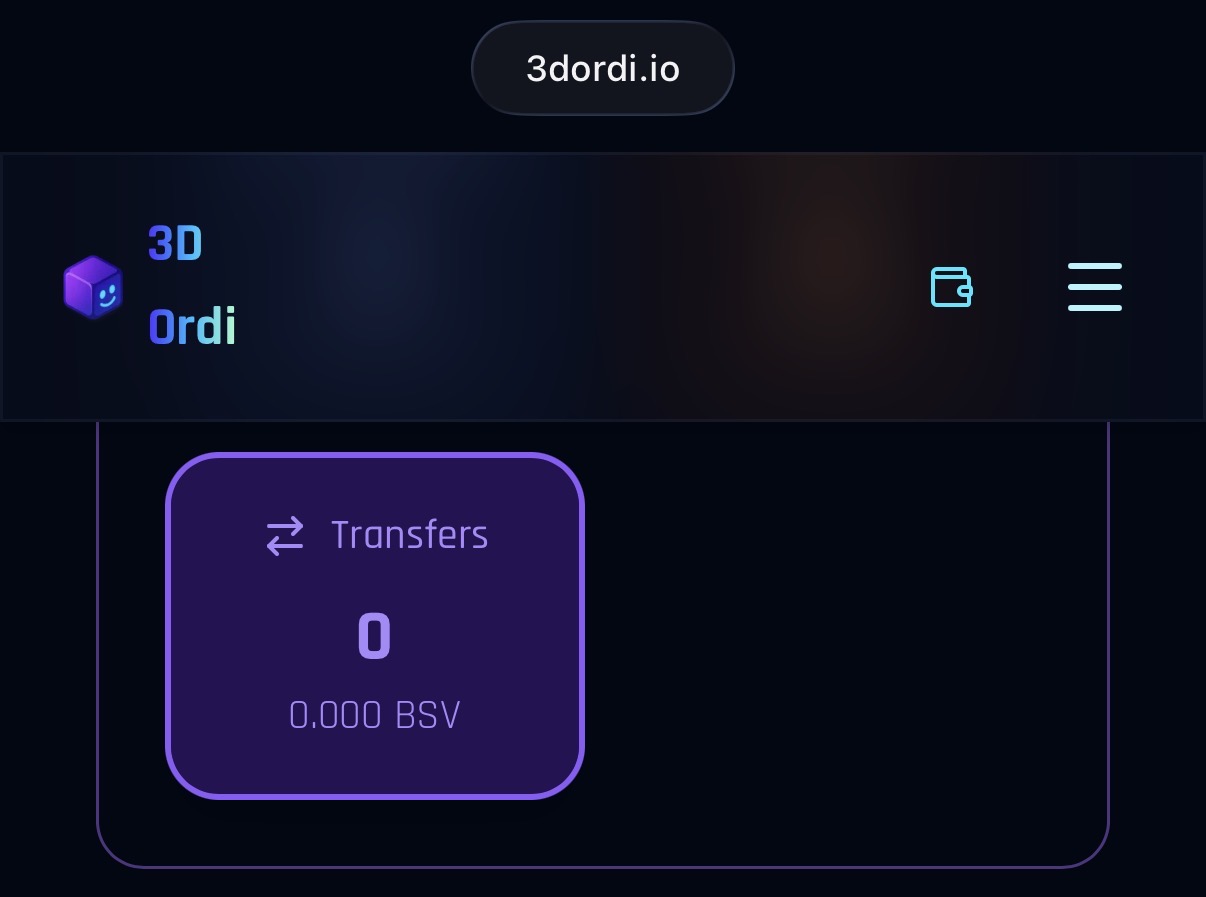 maybe i’m mistaken on what a transfer is..?
I know I’ve transferred many Ordinals from my 3dOrdi wa…