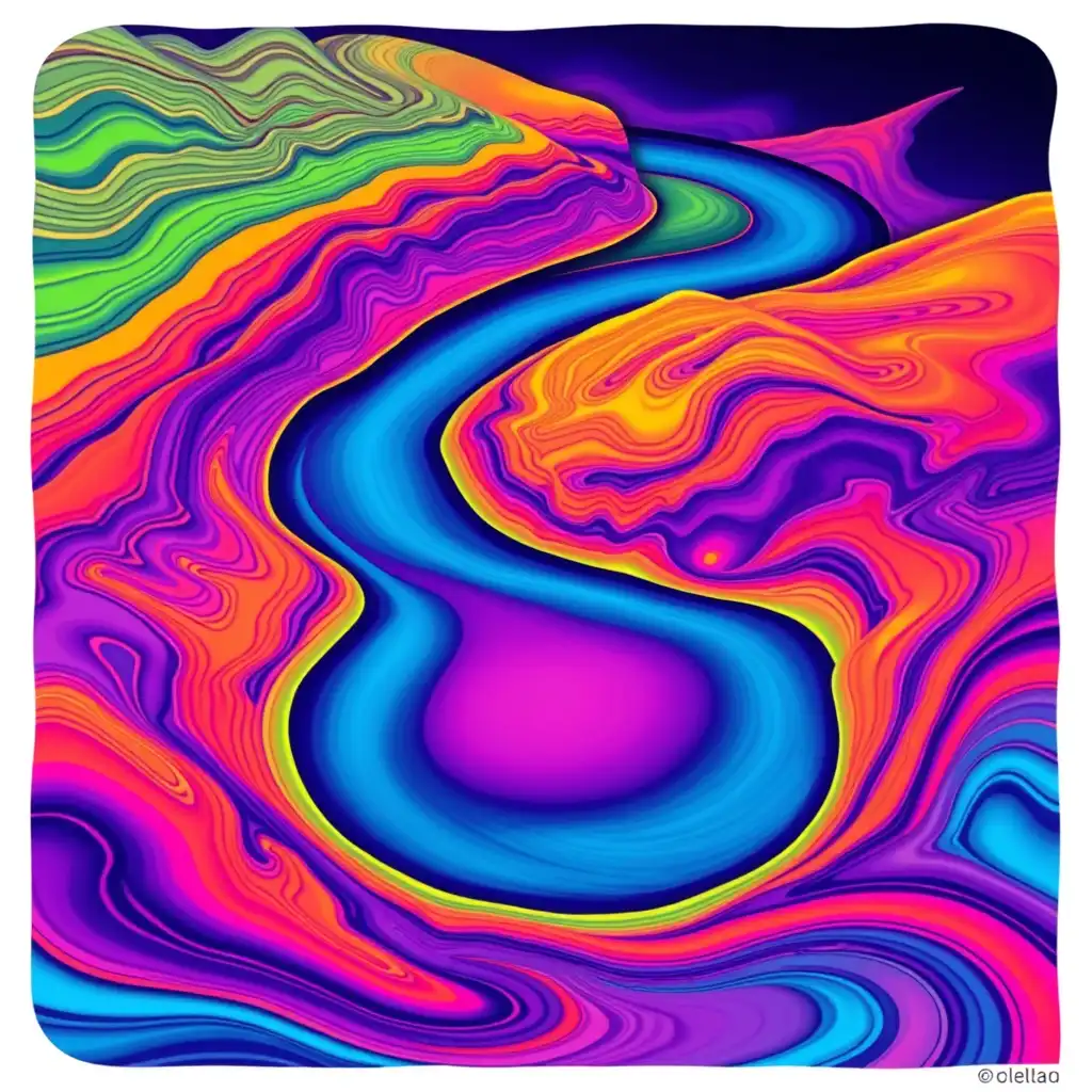 Psychedelic river.