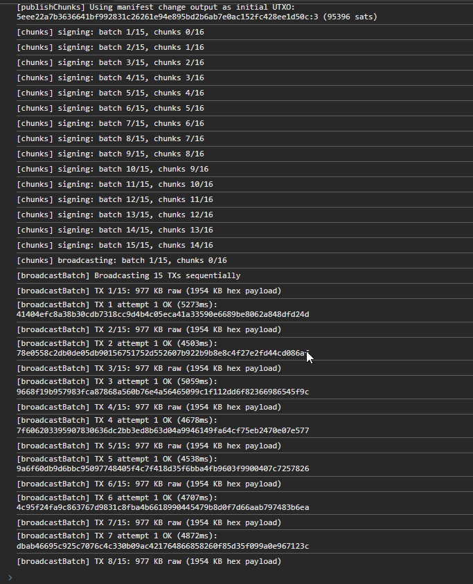 For direct on-chain storage of files, PeerMark splits the file into chunks, the chunks are stored i…