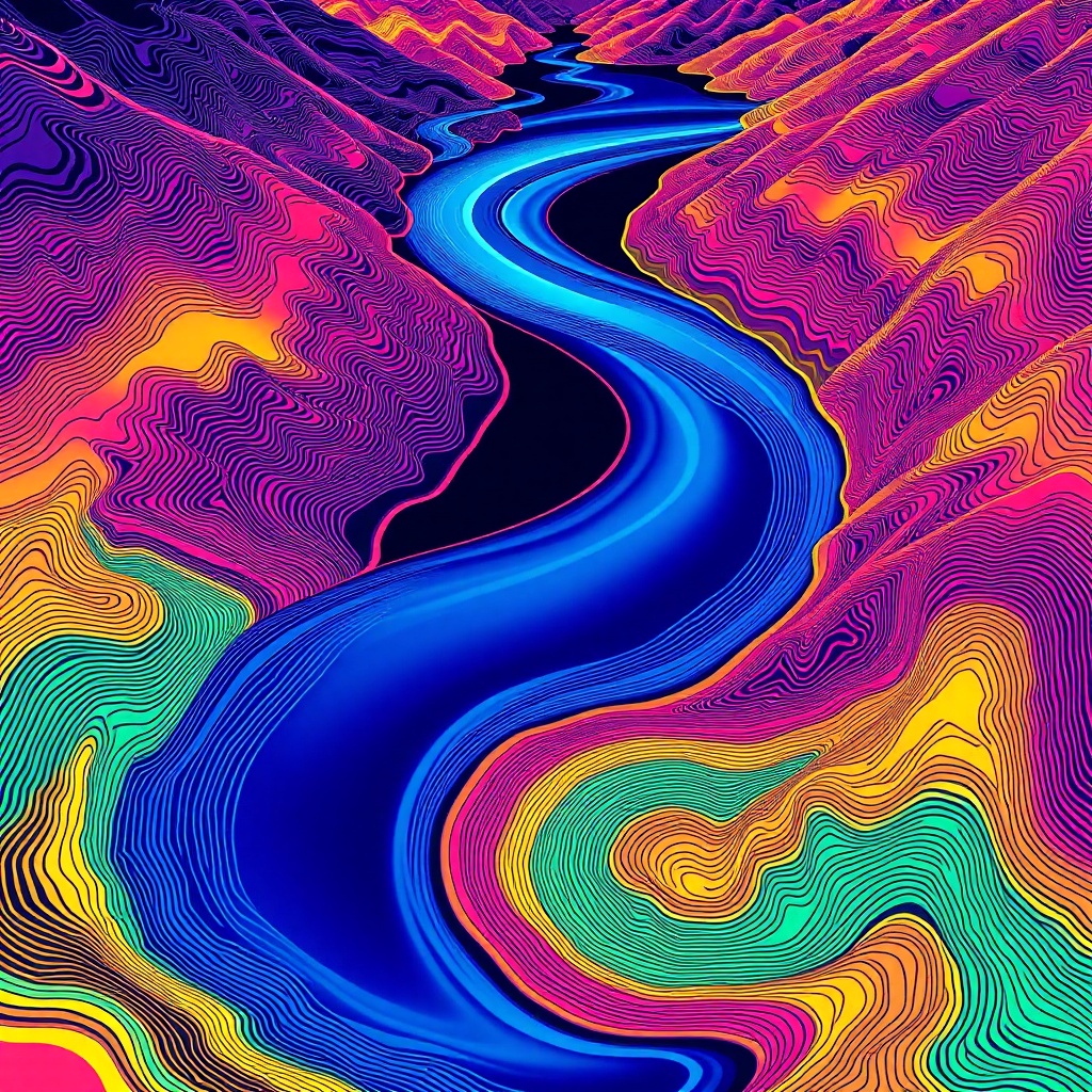 Psychedelic river.