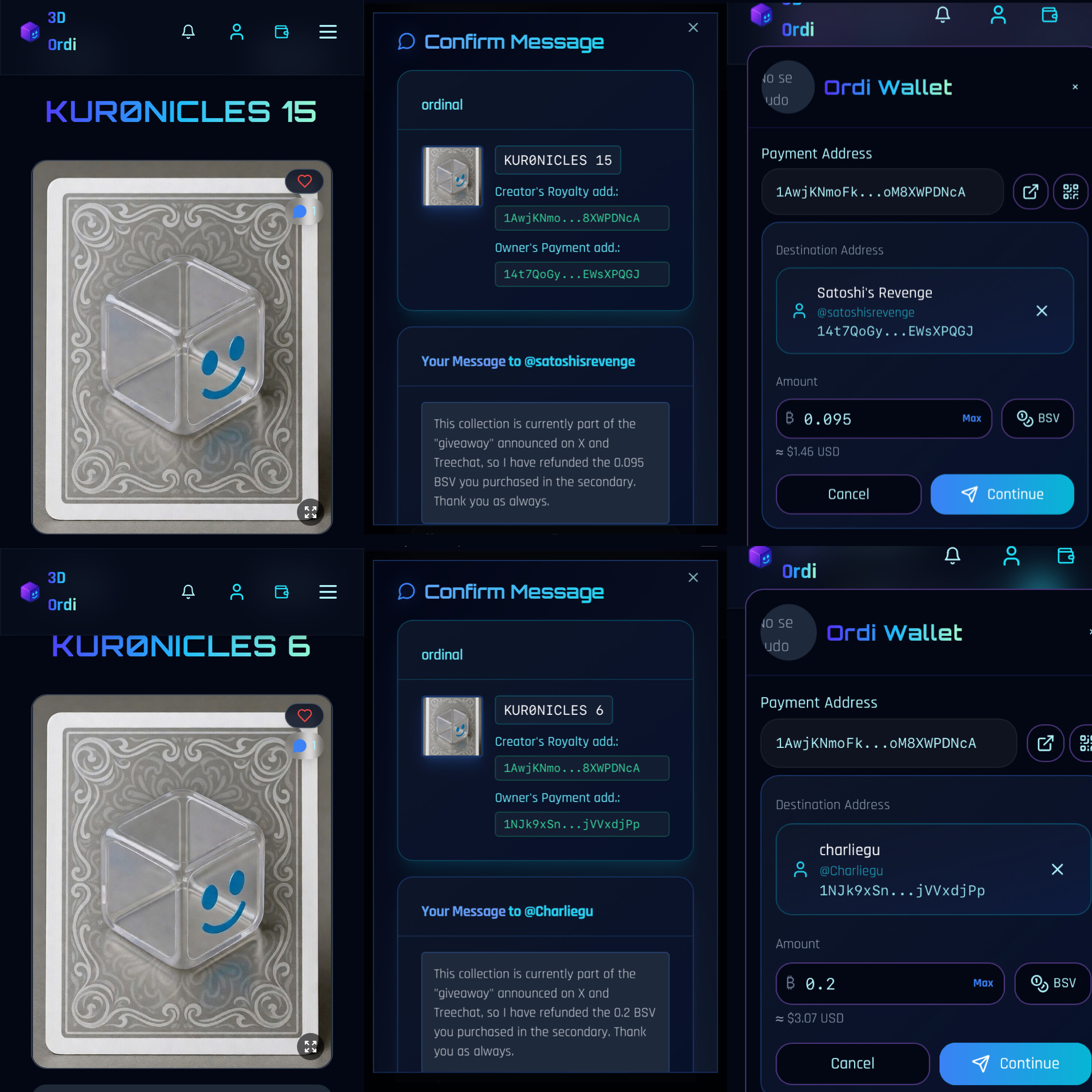 The two people who purchased the giveaway NFTs on secondary likely don't use social media, so we de…