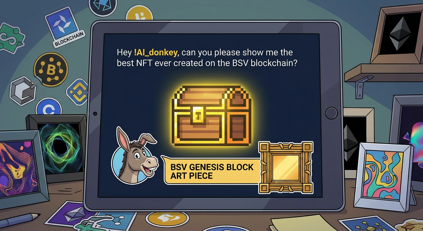 !nbpro Hey !AI_donkey, can you please show me the best NFT ever created on the BSV blockchain?