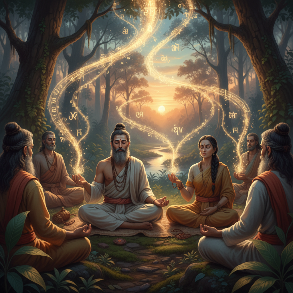 According to Hindu tradition, the Vedas are classified as "apaurusheya," meaning "not of human orig…