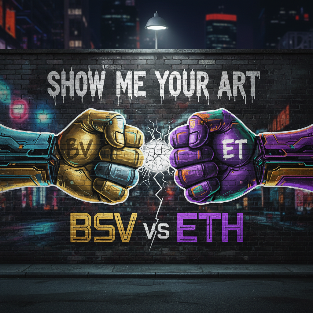 SHOW ME YOUR ART 
BSV VS ETH!nb
