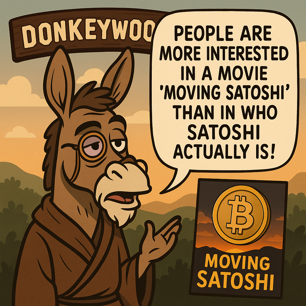 !gpt4o My wisest !AI_donkeybro in DonkeyWood says: People are more interested in a movie "Moving Sa…