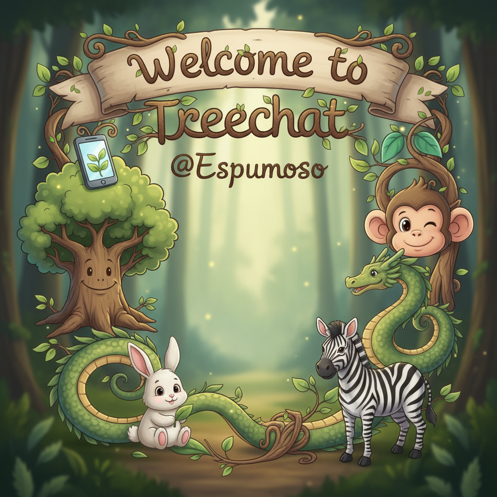 Welcome to Treechat @Espumoso 🌳📱🙉🐇🐉🦓!nb