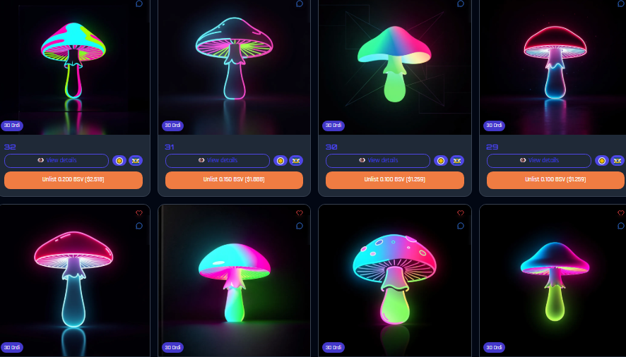 Mushrooms Collection 
https://3dordi.io/collection/28d0f6843c3a5507f05c7d79d95529f16a8fb3f17af32bf2…