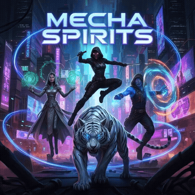 ⚙️ Mecha Spirits Collection ⚙️
A hyper-vivid journey through a neon dystopian universe where cybernet…
