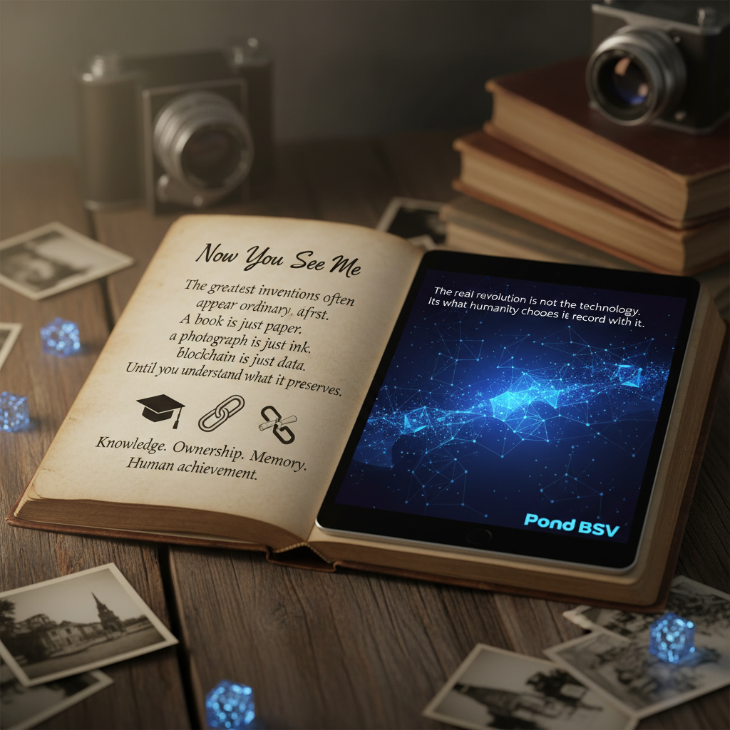 Now You See Me.
The greatest inventions often appear ordinary at first.
A book is just paper.
A pho…