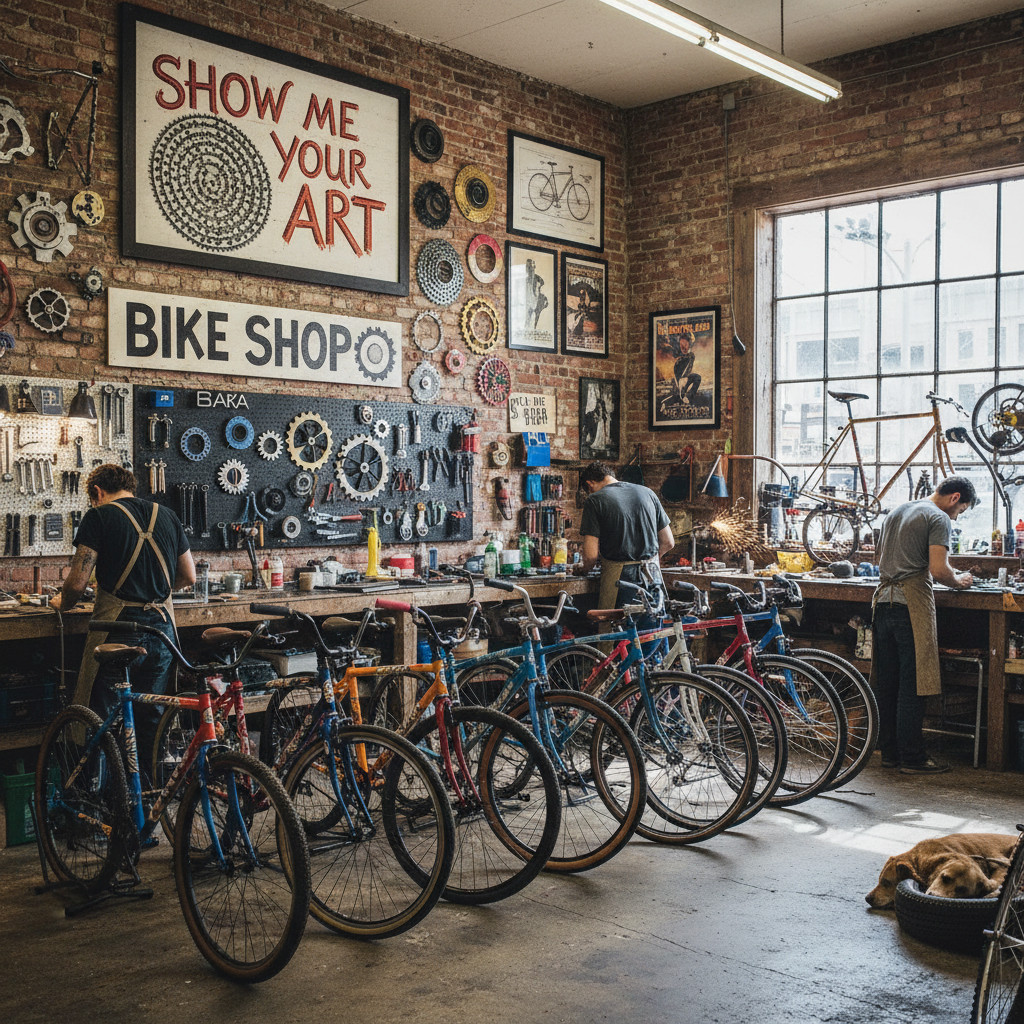 Show me your art 
Bike shop !nb