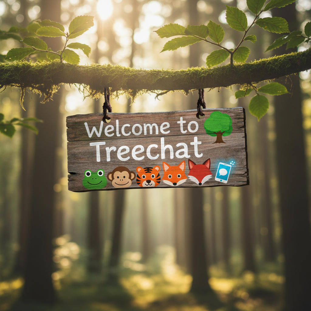 Welcome to Treechat 🌳 📱 🐸 🐵 🐯 🦊 !nb