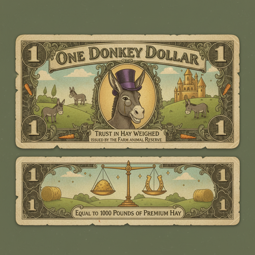!nb How much is a donkey dollar worth?