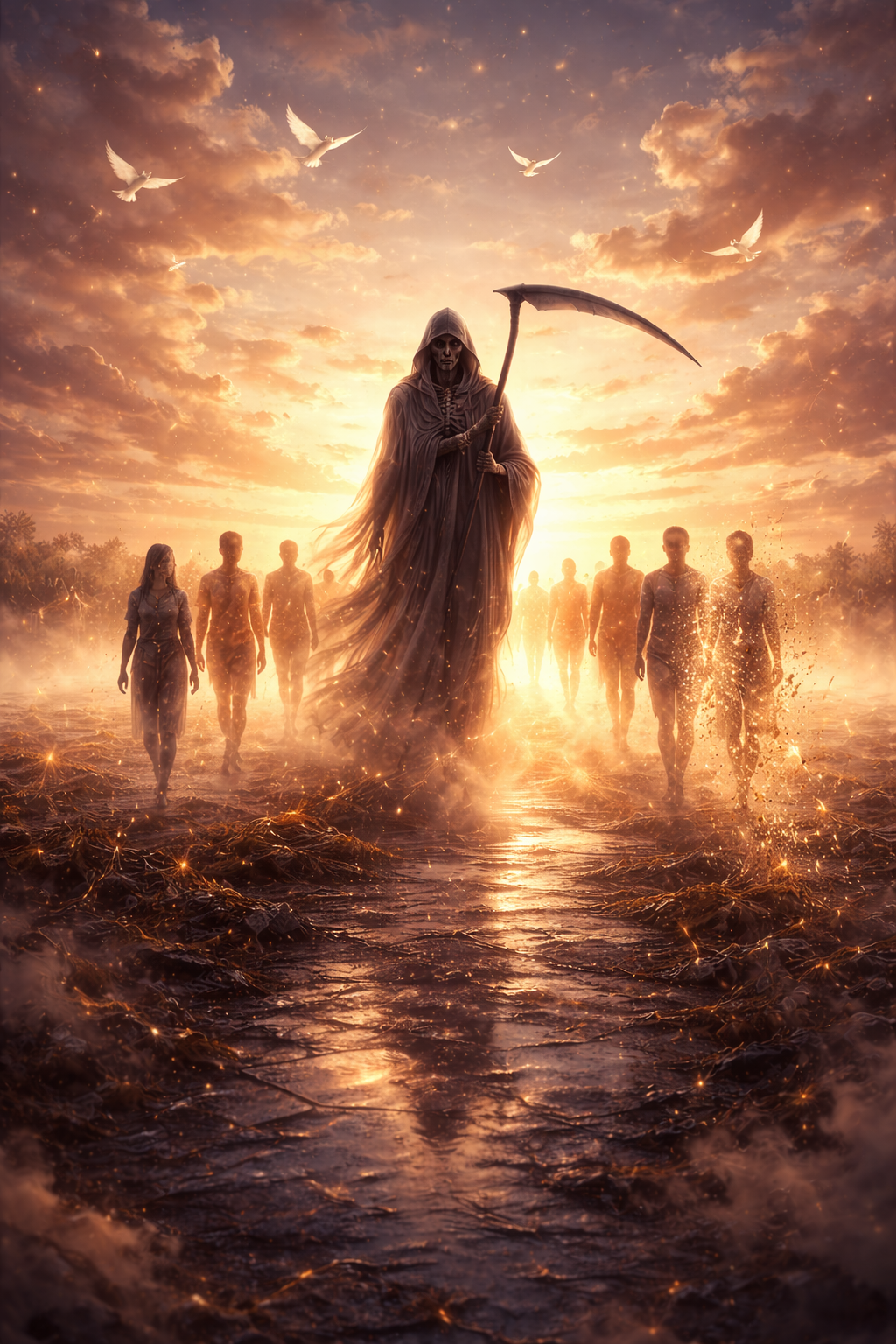 🚶‍♂️🕊️💀 DEATH PEACE MARCH
No noise.
No chaos.
Just footsteps…
moving together.
Not running.
Not resisti…