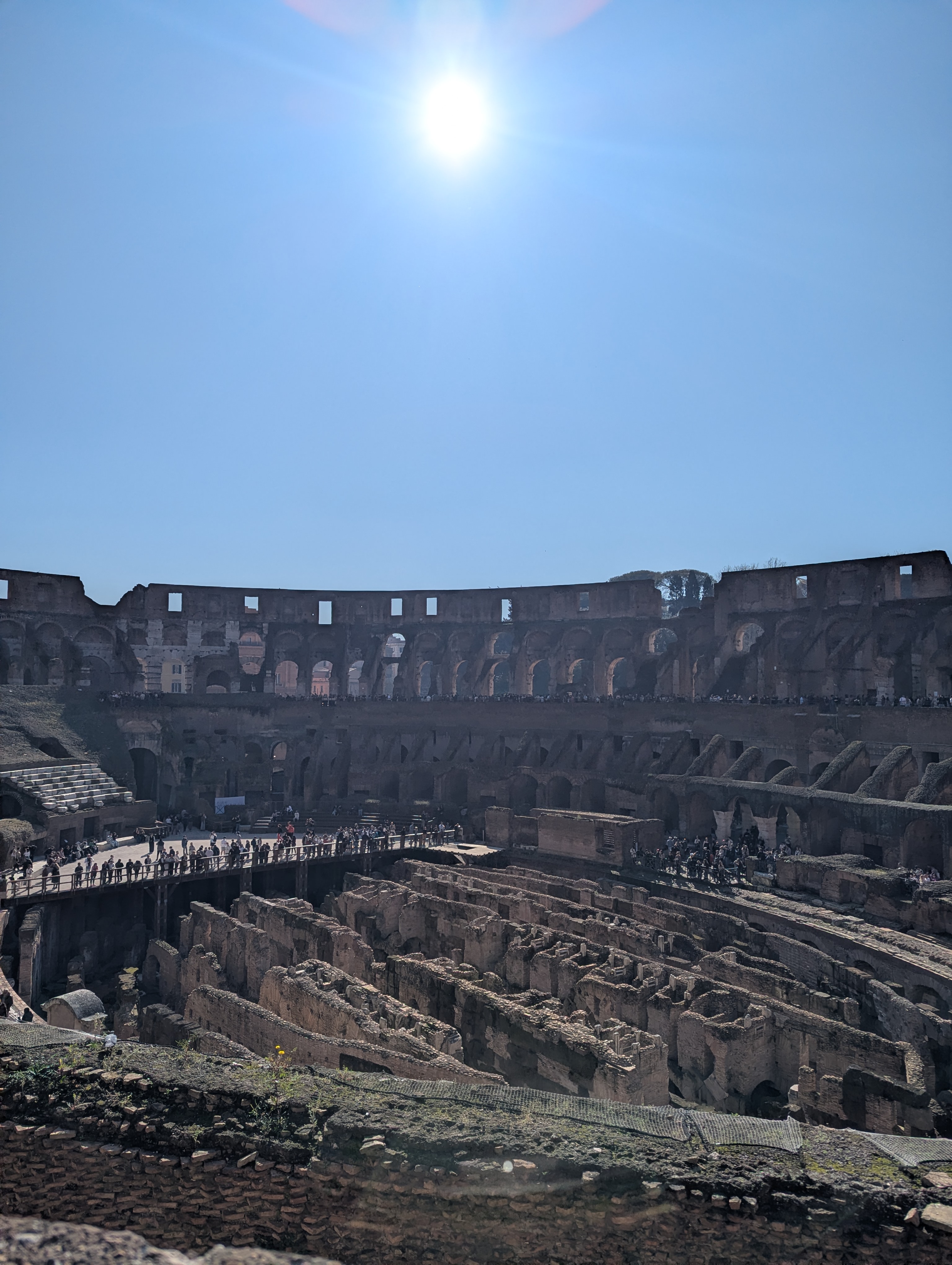 Inside the forth of seven Wonders of the world I've seen since last Feb 20th.... Coliseum