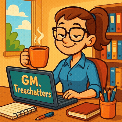 💻☕☀️ GM, Treechatters ☀️☕💻
[[GM]]