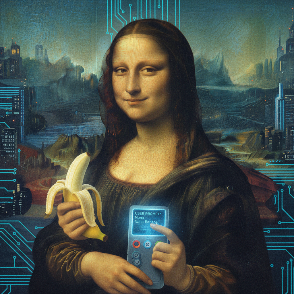 Mona Lisa was actually a Nano Banana user-prompted image.... !nb