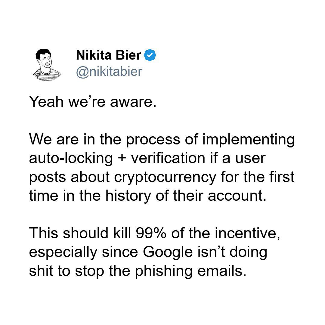 If you ever posted any crypto related stuff on X. 

It's time to quit.

That is not free speech or …
