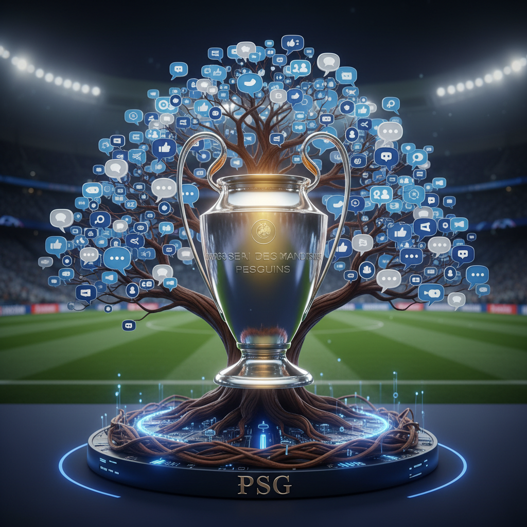 !nb Give me a treechat. In the middle the UCL trophy with PSG engraved.