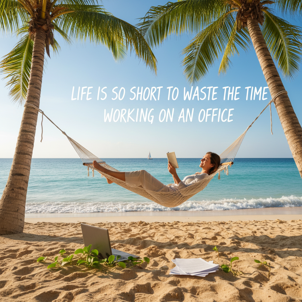 Life is so short to waste the time working on an office.!nb