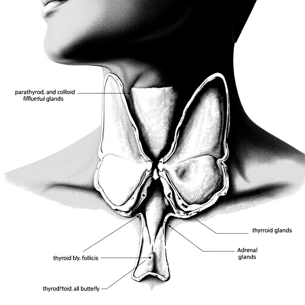 !flux11 What does the thyroid do ?